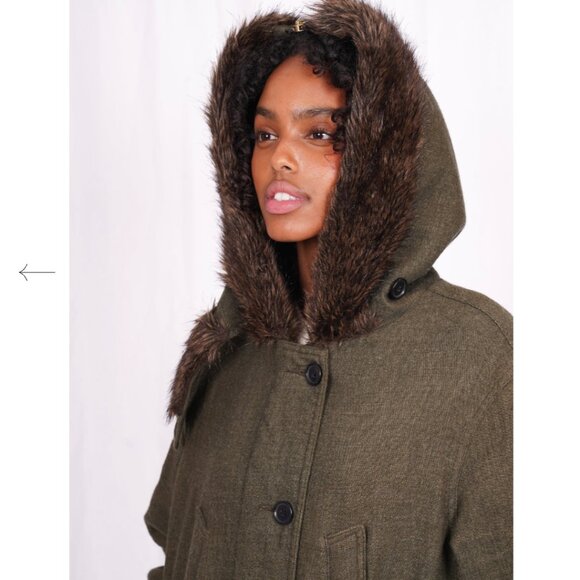 Smythe wool blend jacket with faux fur - Picture 4 of 13